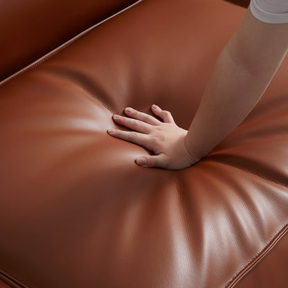 Cube Modular Brown Genuine Leather Armchair