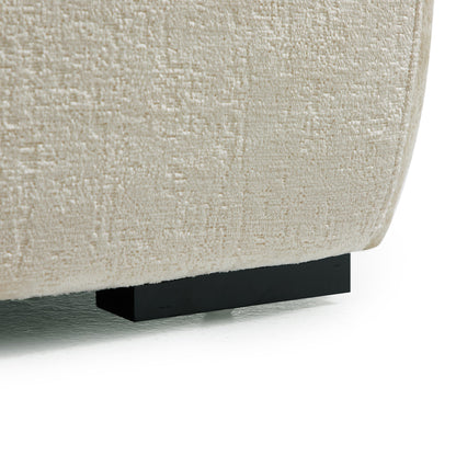 The Empress Beige Sofa and Ottoman-Beige