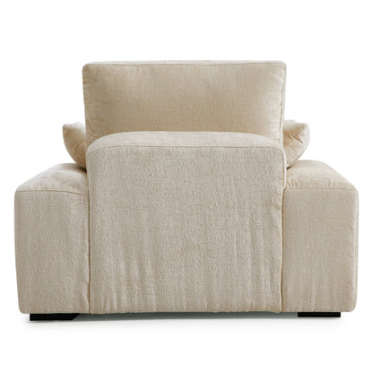 The Empress Gray Armchair-Beige