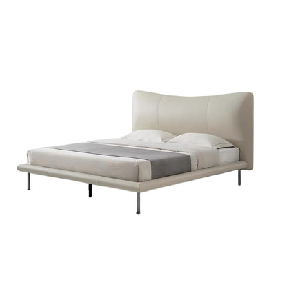 Choco Swirl Leather Bed-Beige