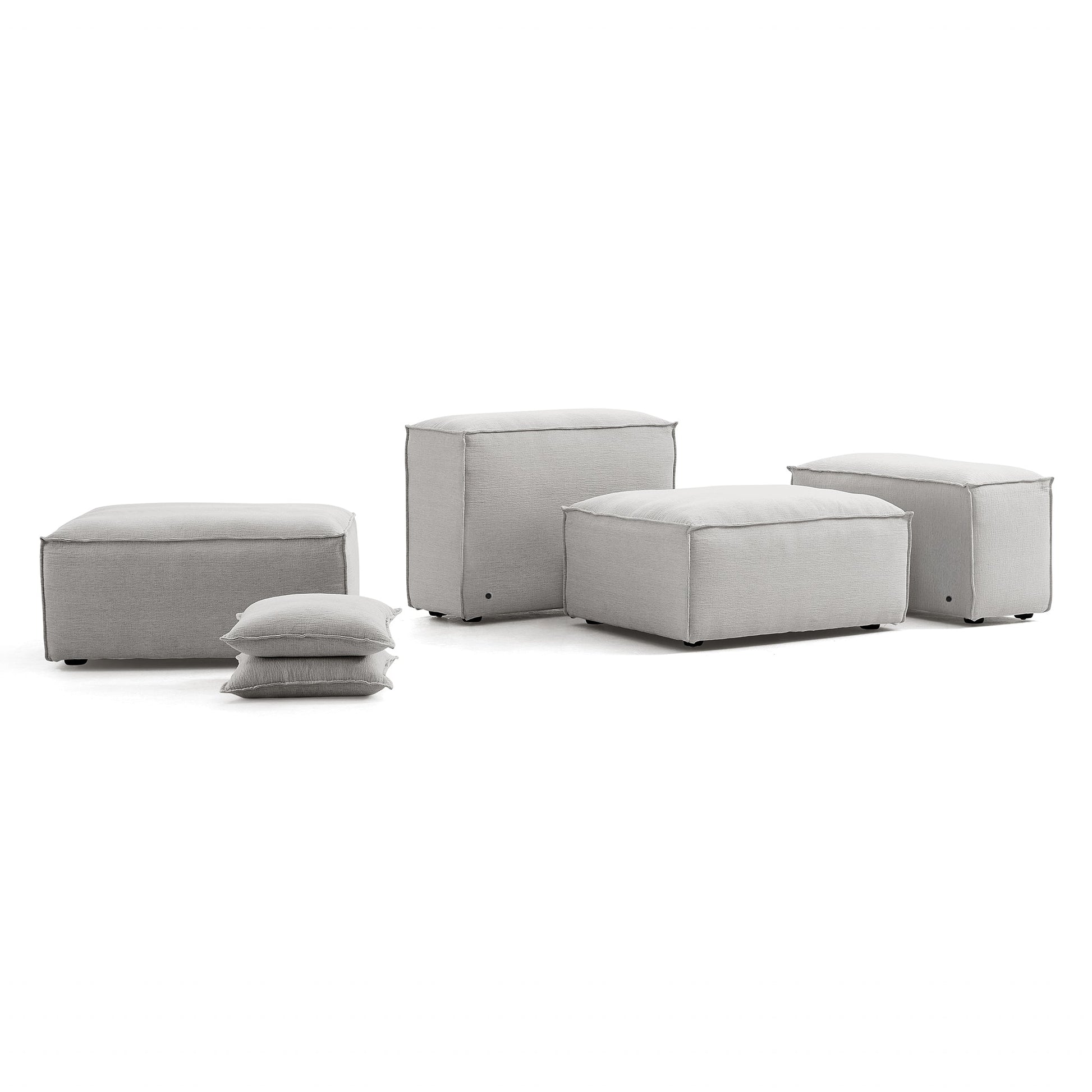 Freedom Modular Gray Sofa-Gray