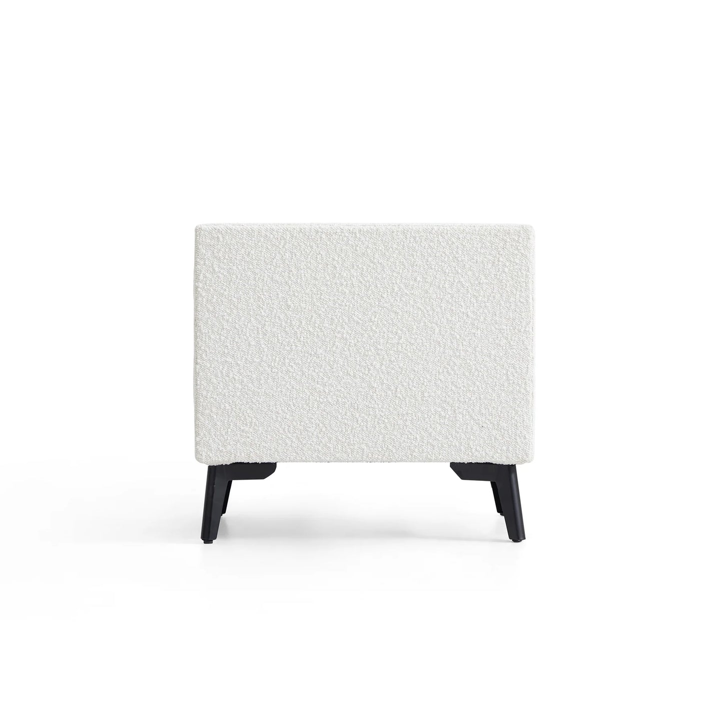 Cushy Boucle Fabric Nightstand