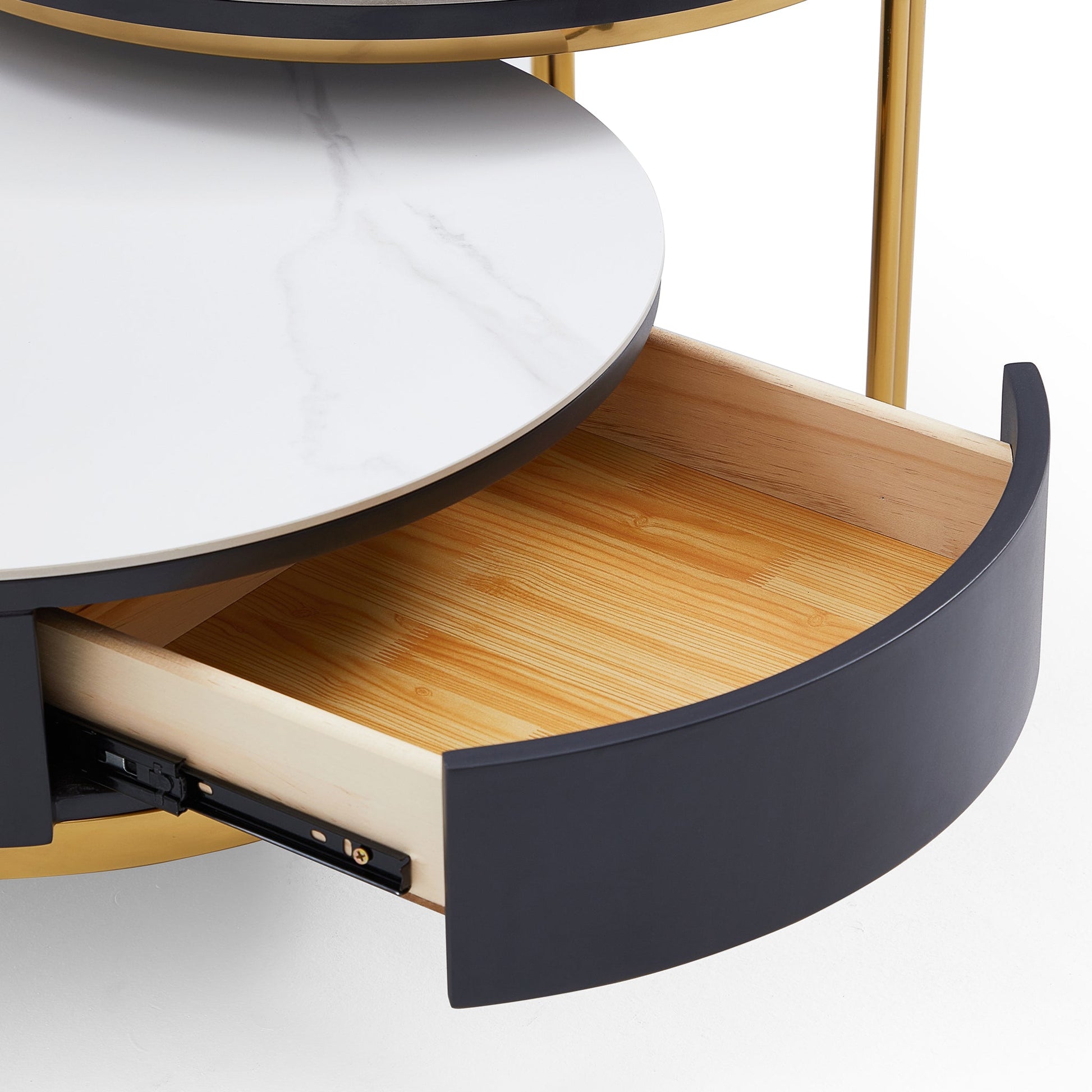 Noble Gilded Coffee Table Set-30.3″ & 25.6″