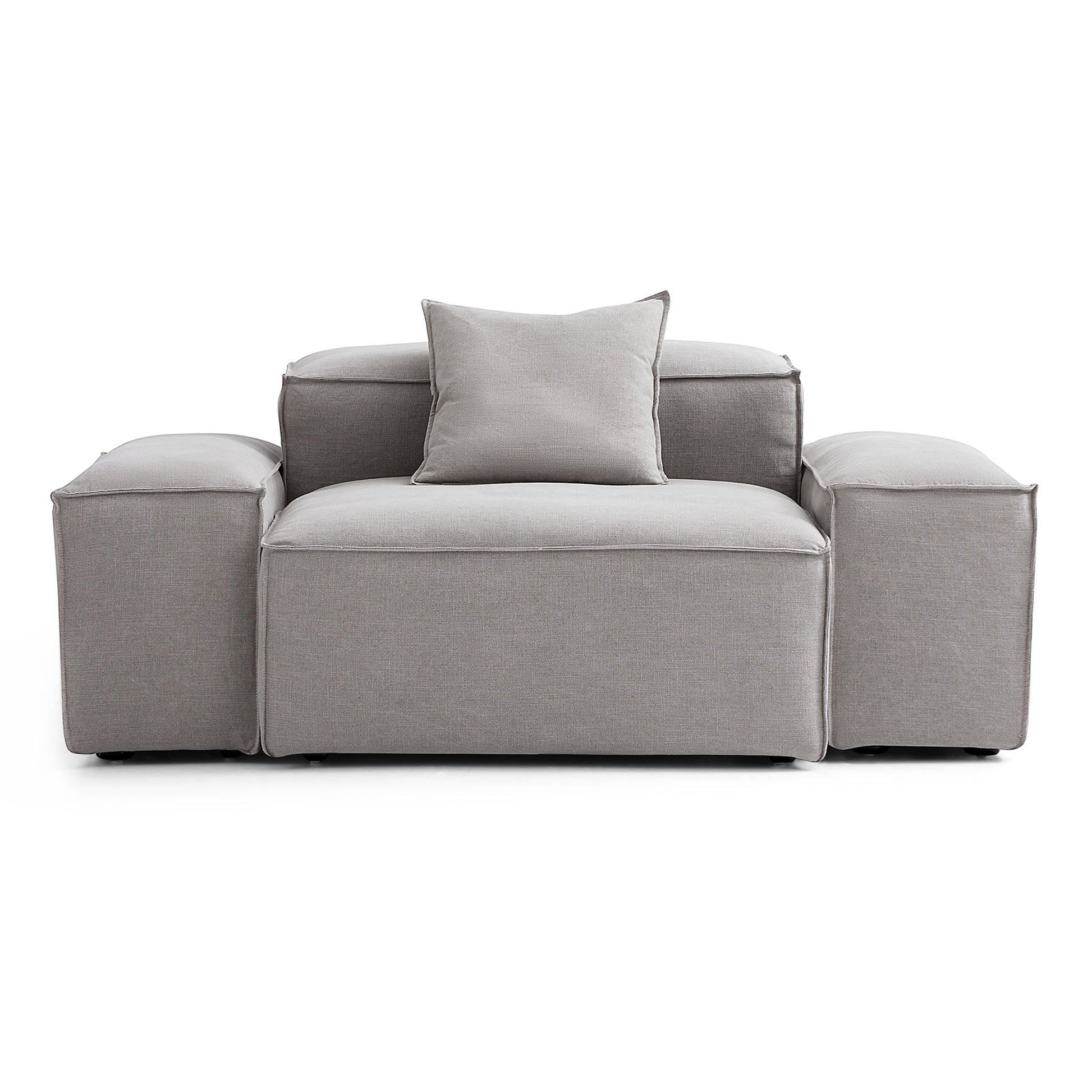 Freedom Modular Accent Armchair-New Gray-Low