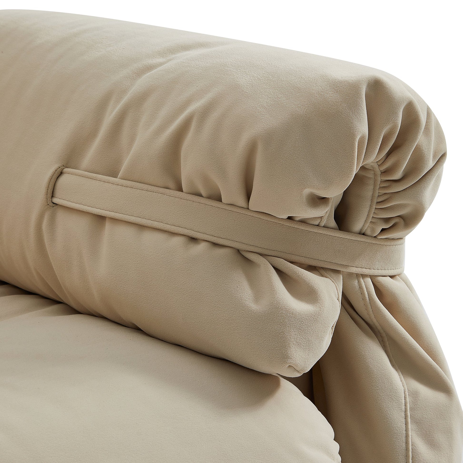 Butter Tufted Sofa-Khaki
