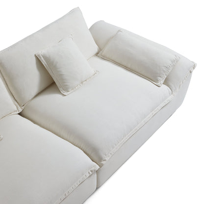 Casper Sailboat Fabric Sofa-Beige
