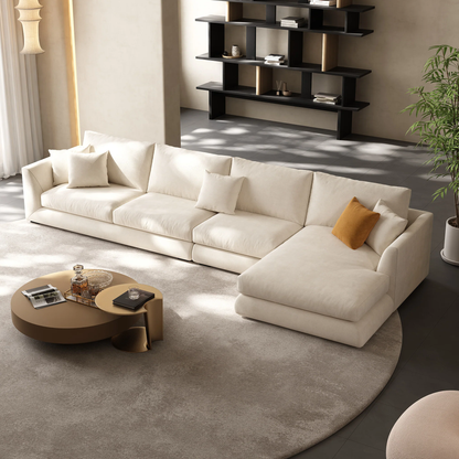 Aalto Boutique Beige Feathers Sectional