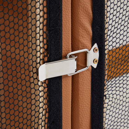 Nathan Modular Orange Leather Sofa-Orange