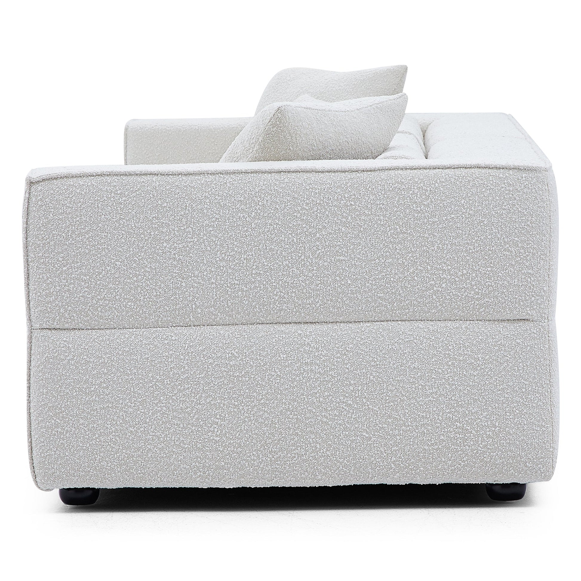 Nordic Modern Gray Sofa-White