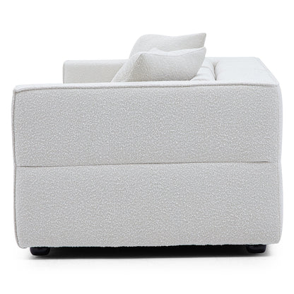 Nordic Modern Gray Sofa-White