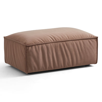 Luxury Minimalist Brown Fabric Sectional Set-Brown