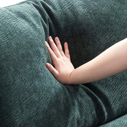 The Empress Green Corner Sectional-Green