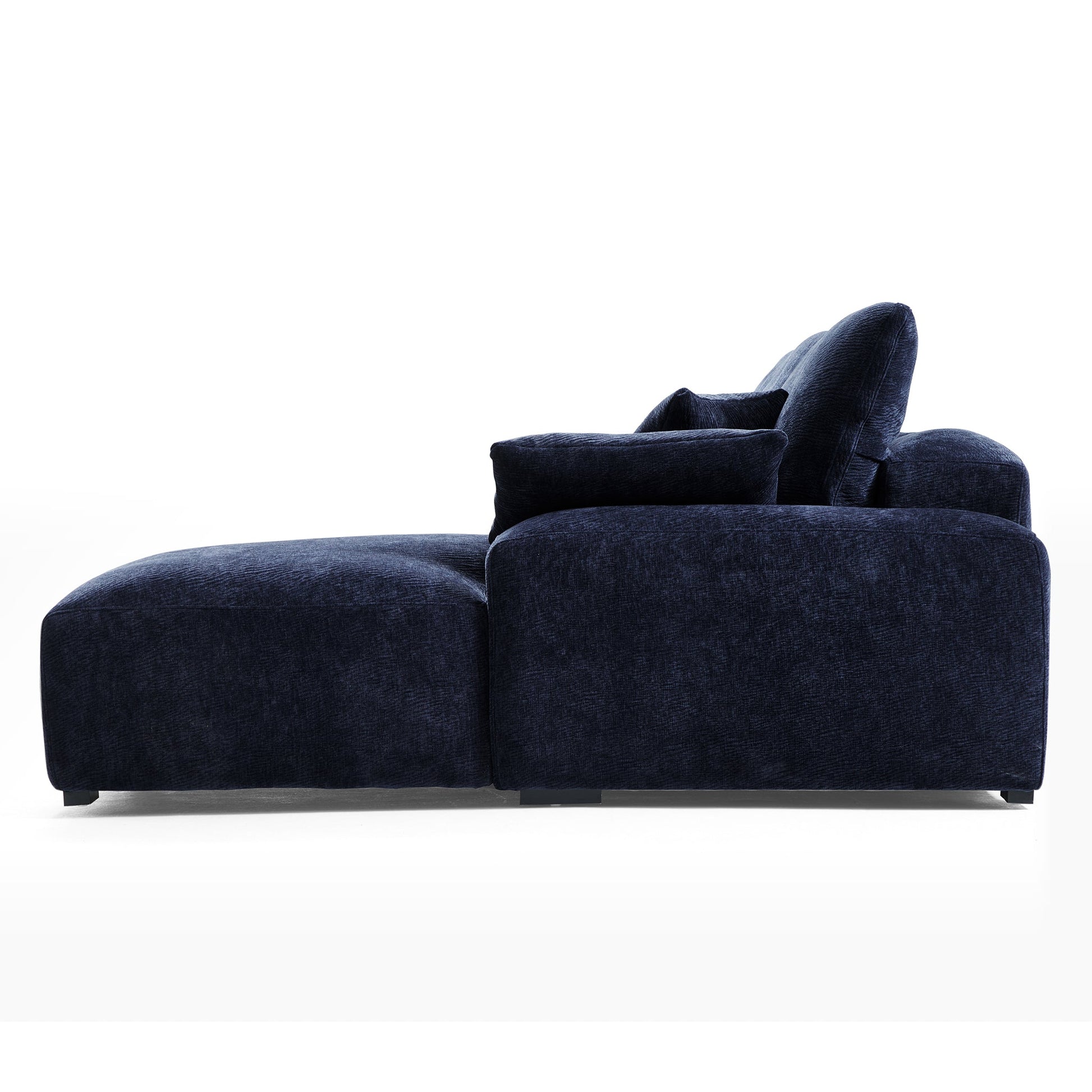 The Empress Navy Blue U Shaped Sectional-Navy Blue