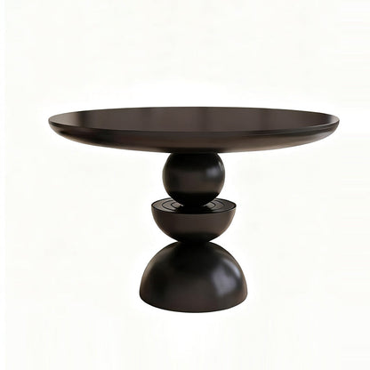 Modern Minimalist Fiberglass Round Dining Table For 4/8 Seats