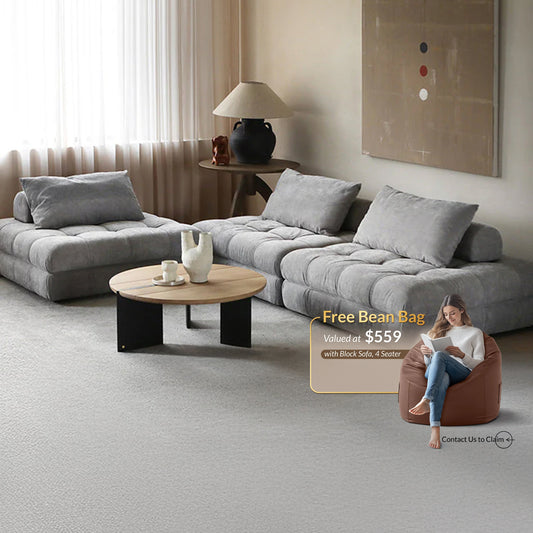 Block Modular Gray Sectional-Gray