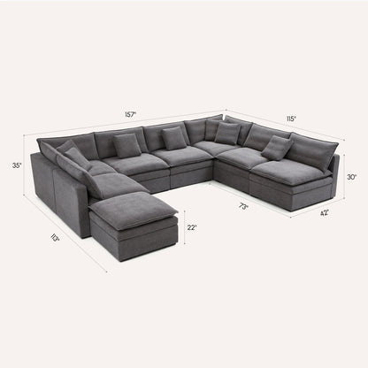 Burger Modular U-Sectional