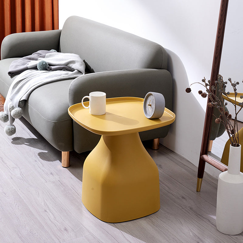 Modern Minimalist Square PP Coffee Table 1-Tier For Living Room