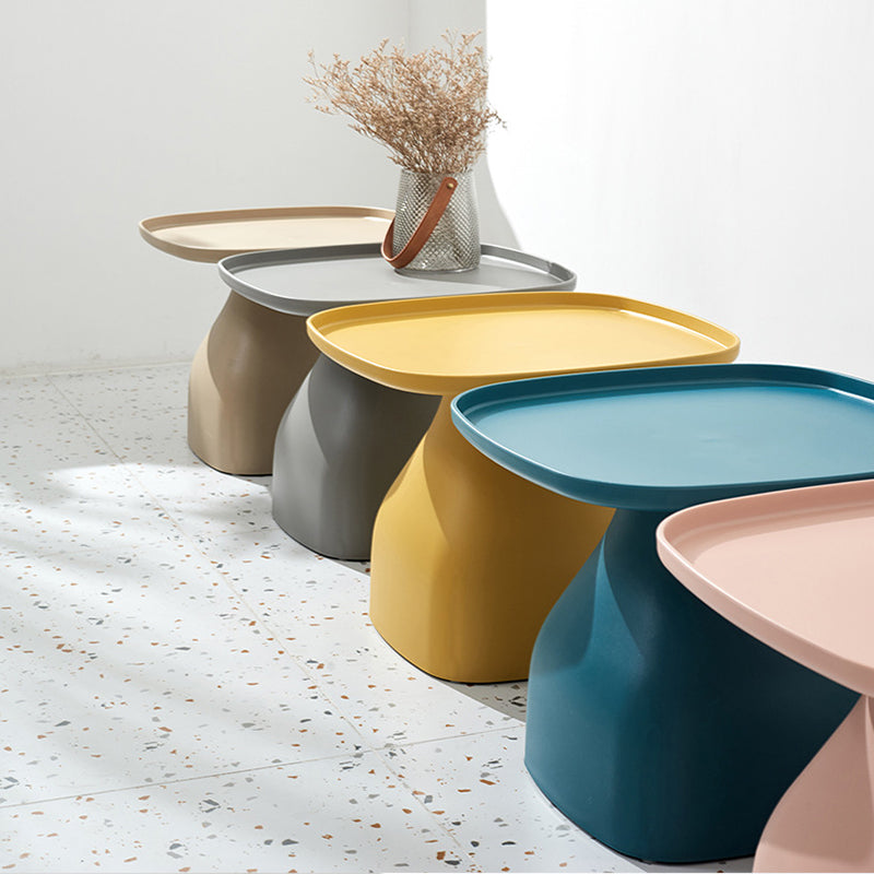 Modern Minimalist Square PP Coffee Table 1-Tier For Living Room