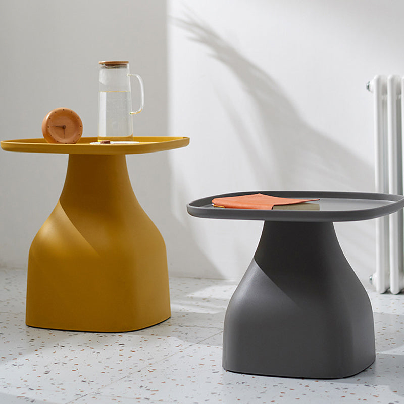 Modern Minimalist Square PP Coffee Table 1-Tier For Living Room