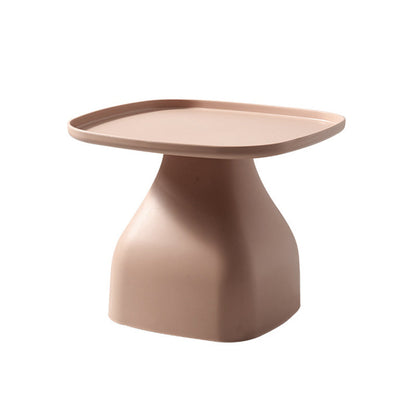 Modern Minimalist Square PP Coffee Table 1-Tier For Living Room