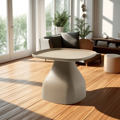 Modern Minimalist Square PP Coffee Table 1-Tier For Living Room