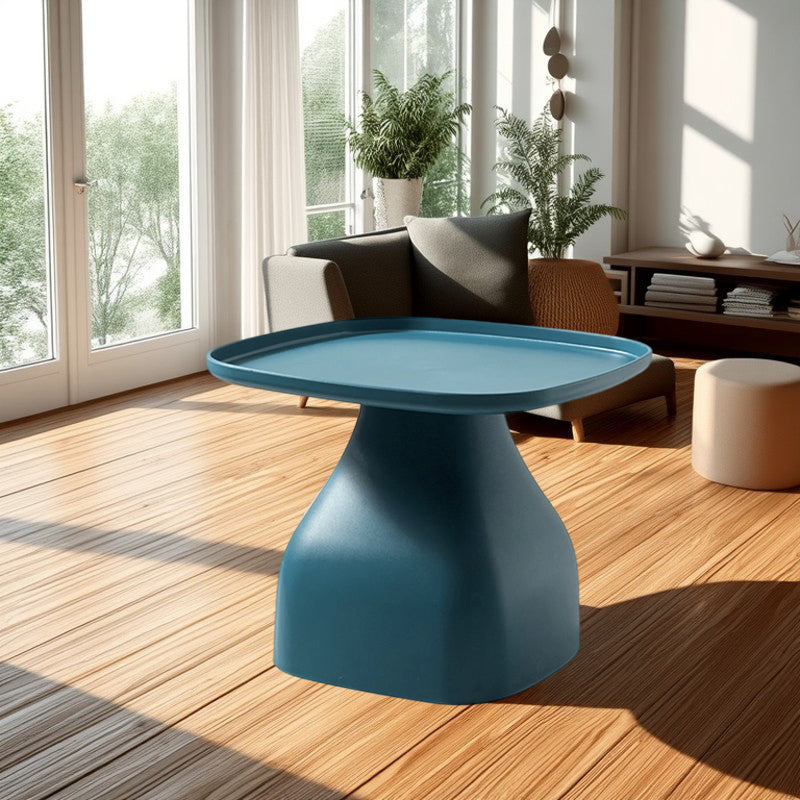 Modern Minimalist Square PP Coffee Table 1-Tier For Living Room