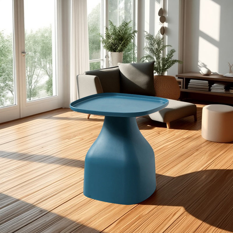 Modern Minimalist Square PP Coffee Table 1-Tier For Living Room