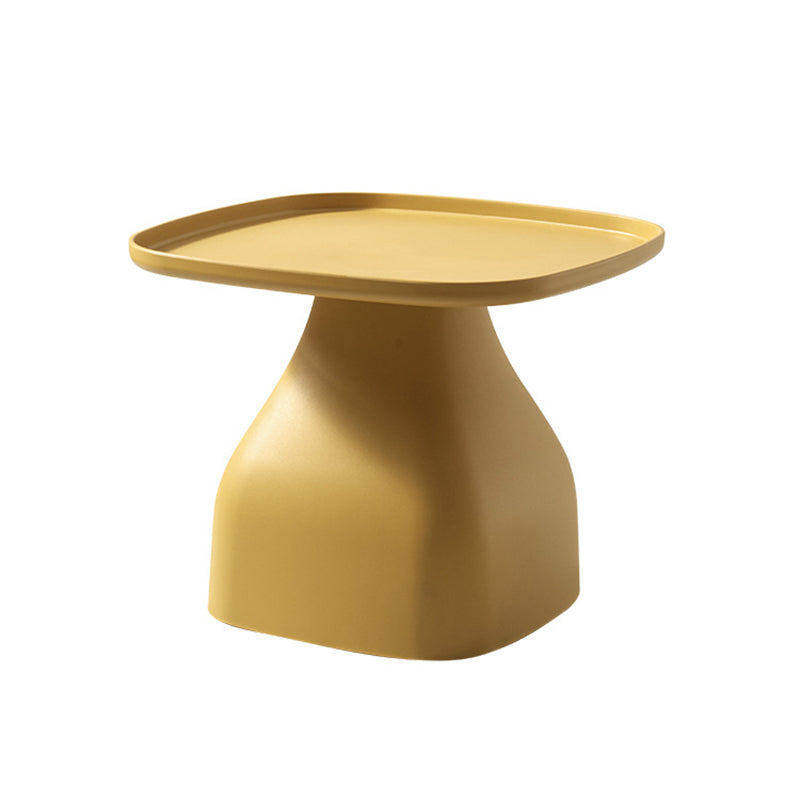 Modern Minimalist Square PP Coffee Table 1-Tier For Living Room