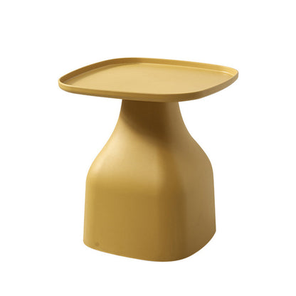 Modern Minimalist Square PP Coffee Table 1-Tier For Living Room