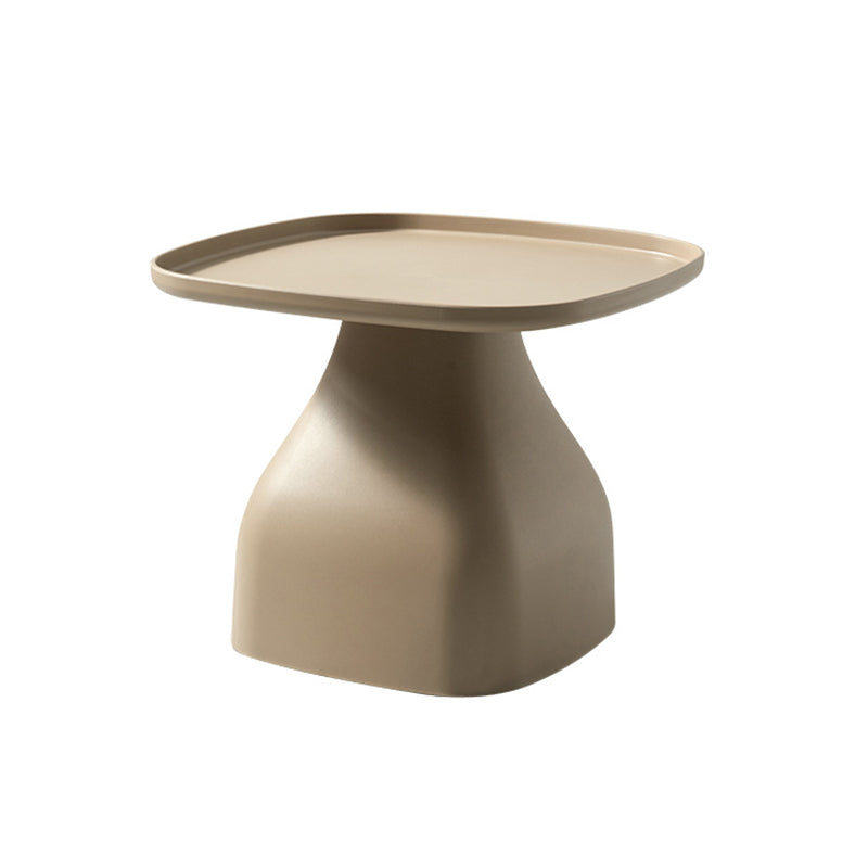 Modern Minimalist Square PP Coffee Table 1-Tier For Living Room