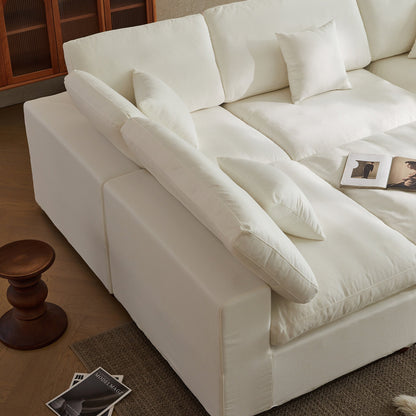 Lunna Modular Sofa Bedwhite / 120 inch bed