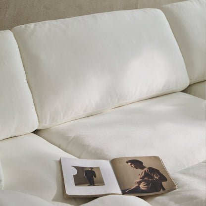 Lunna Modular U-Shaped with Ottoman Sofawhite / 120 inch u-shaped with ottoma