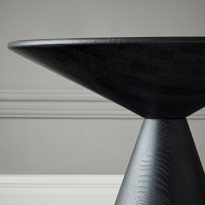 Raven Cone Shaped Oak Side Table