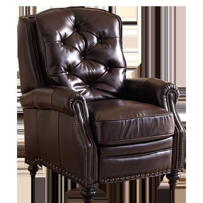 American Leather Tiger Chair Small Apartment Living Room Single Sofa Nordic Pastoral High-Back Leisure Chair Sofa Chair