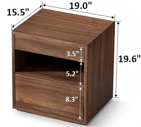 Breeze Walnut Nightstand
