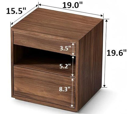 Breeze Walnut Nightstand