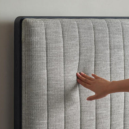 Muffin Edge Fabric Bed-Black