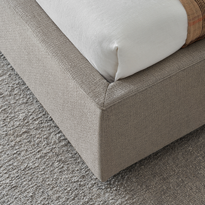 Sugar Cube Fabric Bed-Gray