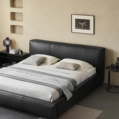Cinnamon Leather Bed-Black