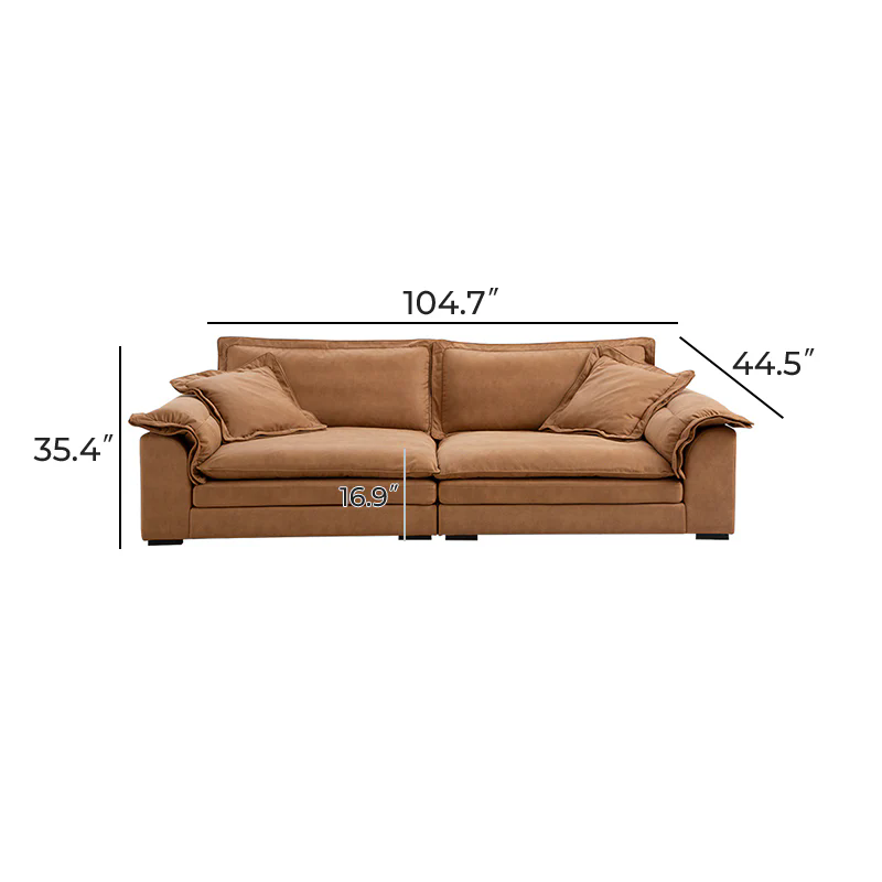Sandwich Sofa Camel