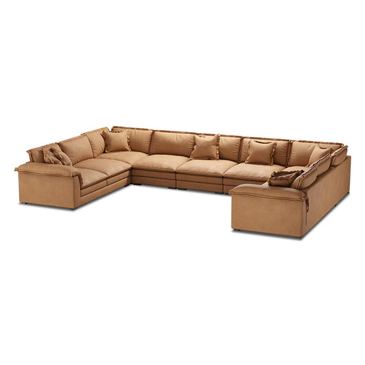 Sandwich U-Shaped Sectional Set / Air Leather