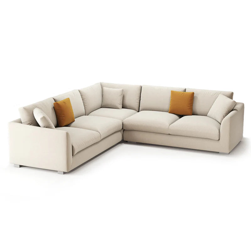 Aalto Boutique Feathers Corner Sectional Beige / Polyester