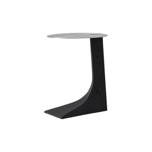 Sea Lion Stainless Steel Round Side Table-Black