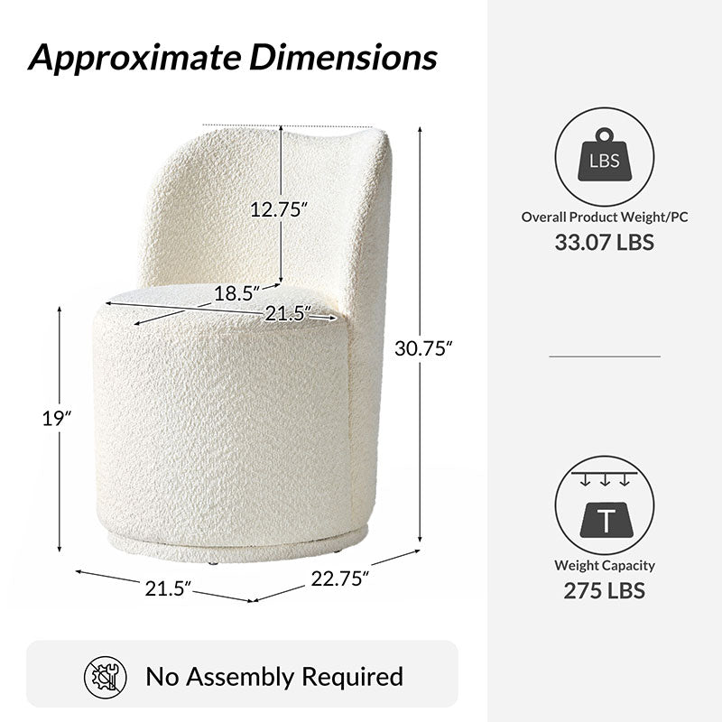Fully Upholstered Modern Dining Chair