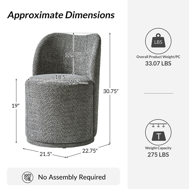 Fully Upholstered Modern Dining Chair