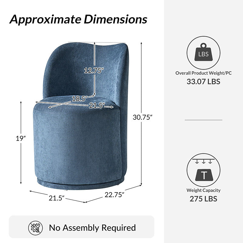 Fully Upholstered Modern Dining Chair