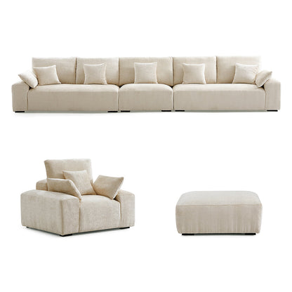 The Empress Gray Sofa Set-Beige