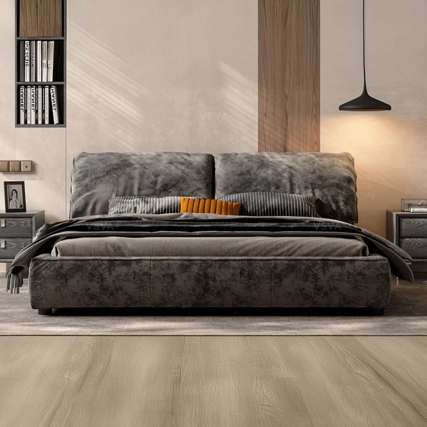 Belo Upholstered Elephant Ear Bed