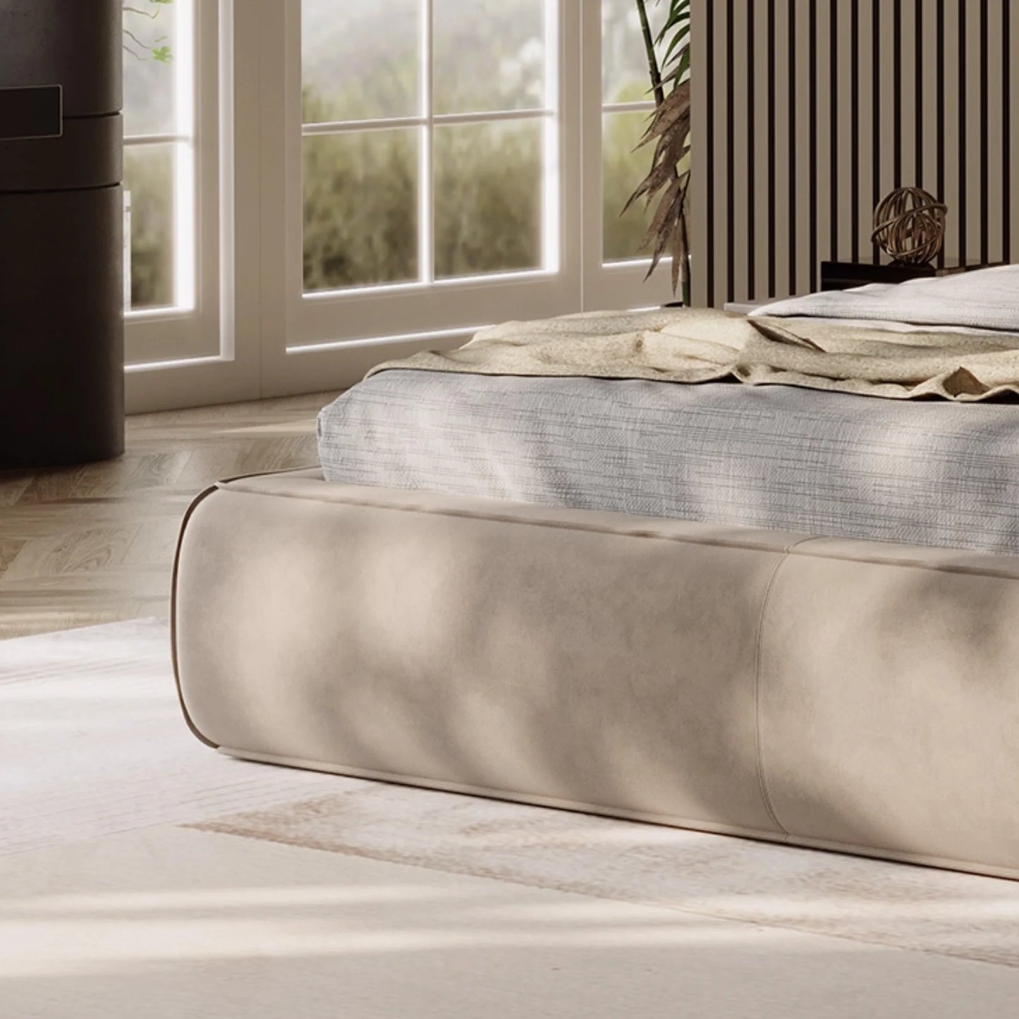 Belo Upholstered Elephant Ear Bed