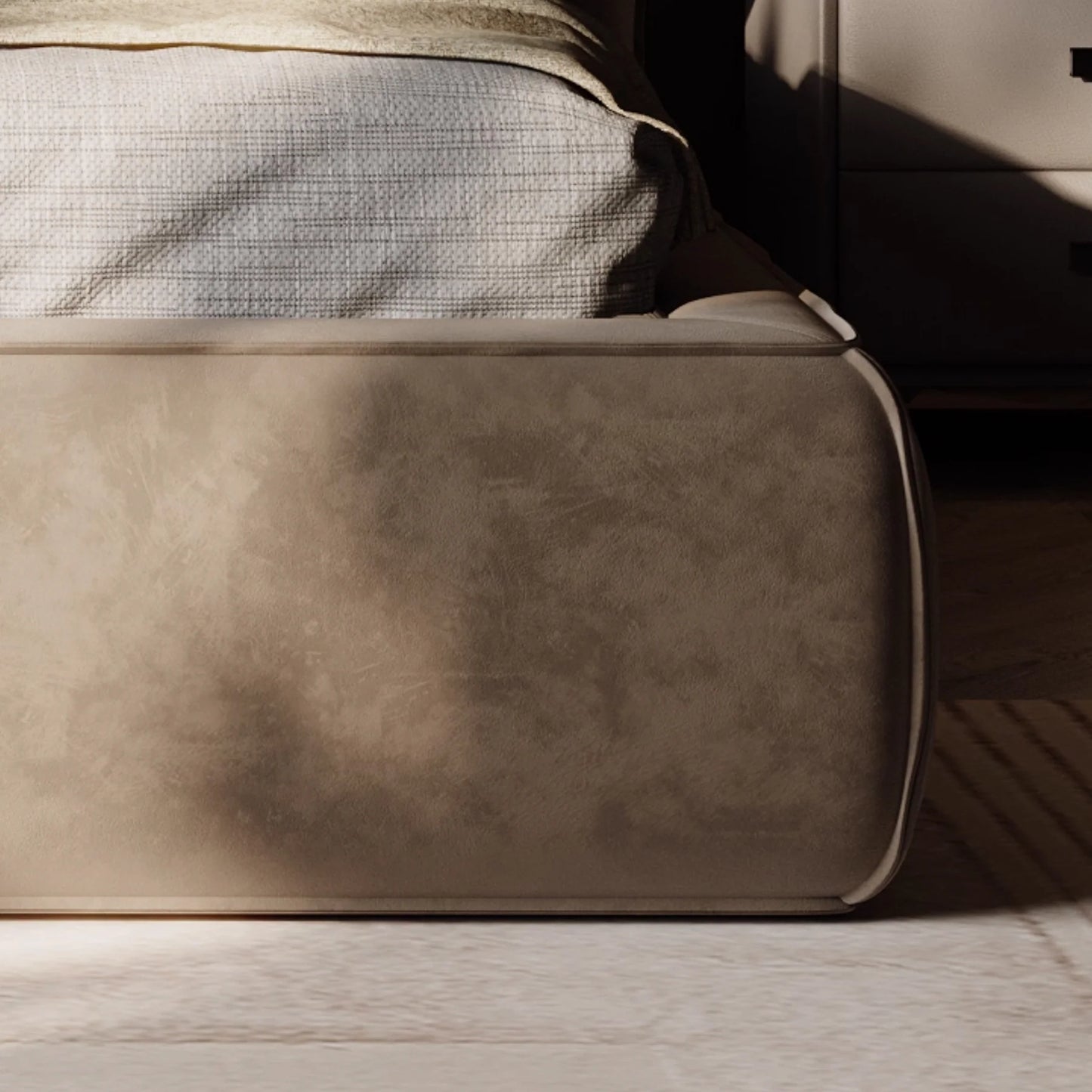 Belo Upholstered Elephant Ear Bed